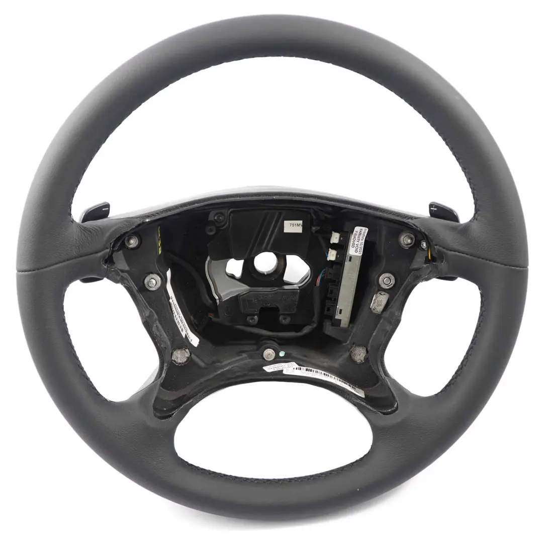 NOUVEAU Volant cuir noir avec palettes changement A2194603203 pour Mercedes W211 à propos du numéro de pièce A2194608203 Mercedes W211 NOUVEAU Volant cuir noir avec palettes changement A2194603203 - SKU A2194603203-1 - Numéro de pièce A2194608203