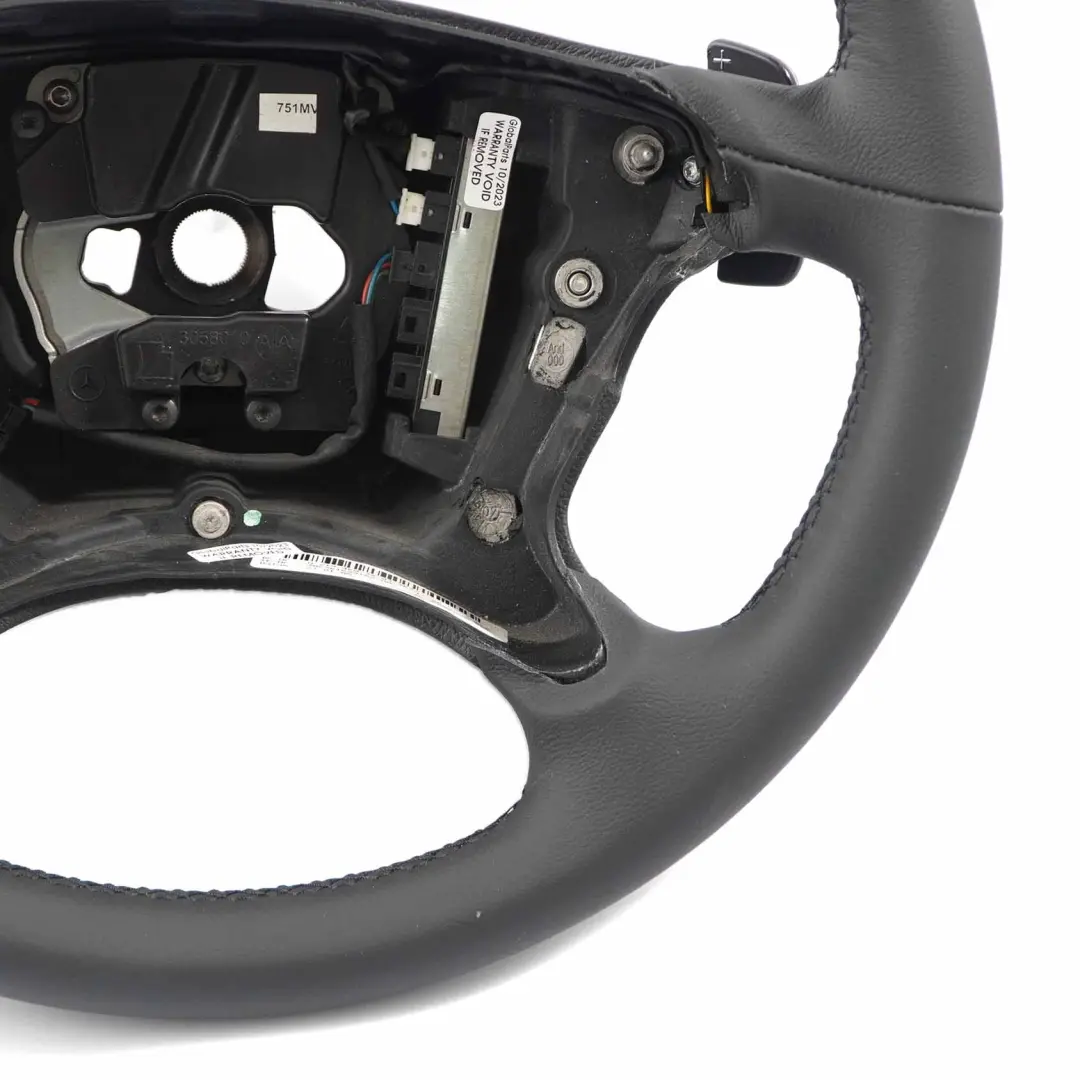 NUEVO volante de cuero negro Paddle Shift A2194603203 para Mercedes W211 con número de pieza A2194608203 Mercedes W211 NUEVO volante de cuero negro Paddle Shift A2194603203 - SKU A2194603203-1 - Número de pieza A2194608203