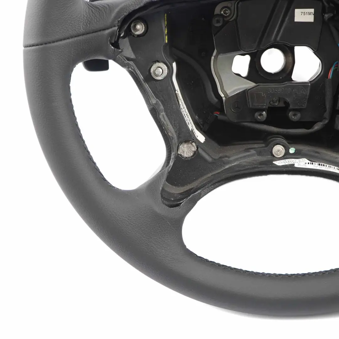 NUOVO volante in pelle nera Paddle Shift A2194603203 per Mercedes W211 con numero di parte A2194608203 Mercedes W211 NUOVO volante in pelle nera Paddle Shift A2194603203 - SKU A2194603203-1 - Numero di parte A2194608203