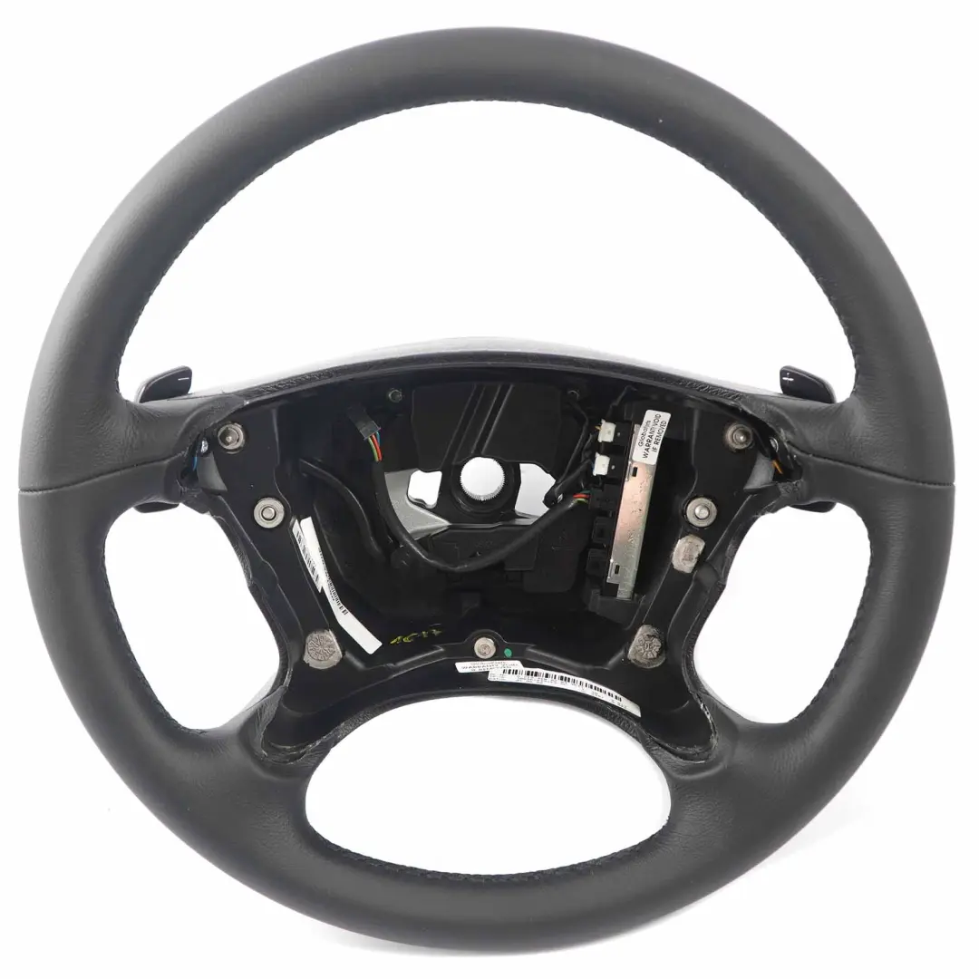 Mercedes W211 NEW Black Leather Steering Wheel Paddle Shift - SKU A2194608203-1 - Part number A2194608203