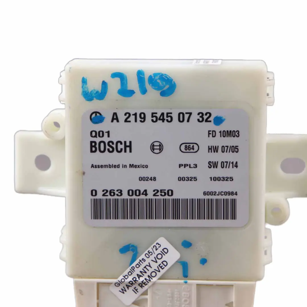 W219 Sensor aparcamiento PDC Control Distancia Módulo para Mercedes CLS con número de pieza A2195450732 Mercedes CLS W219 Sensor aparcamiento PDC Control Distancia Módulo - SKU A2195450732 - Número de pieza A2195450732