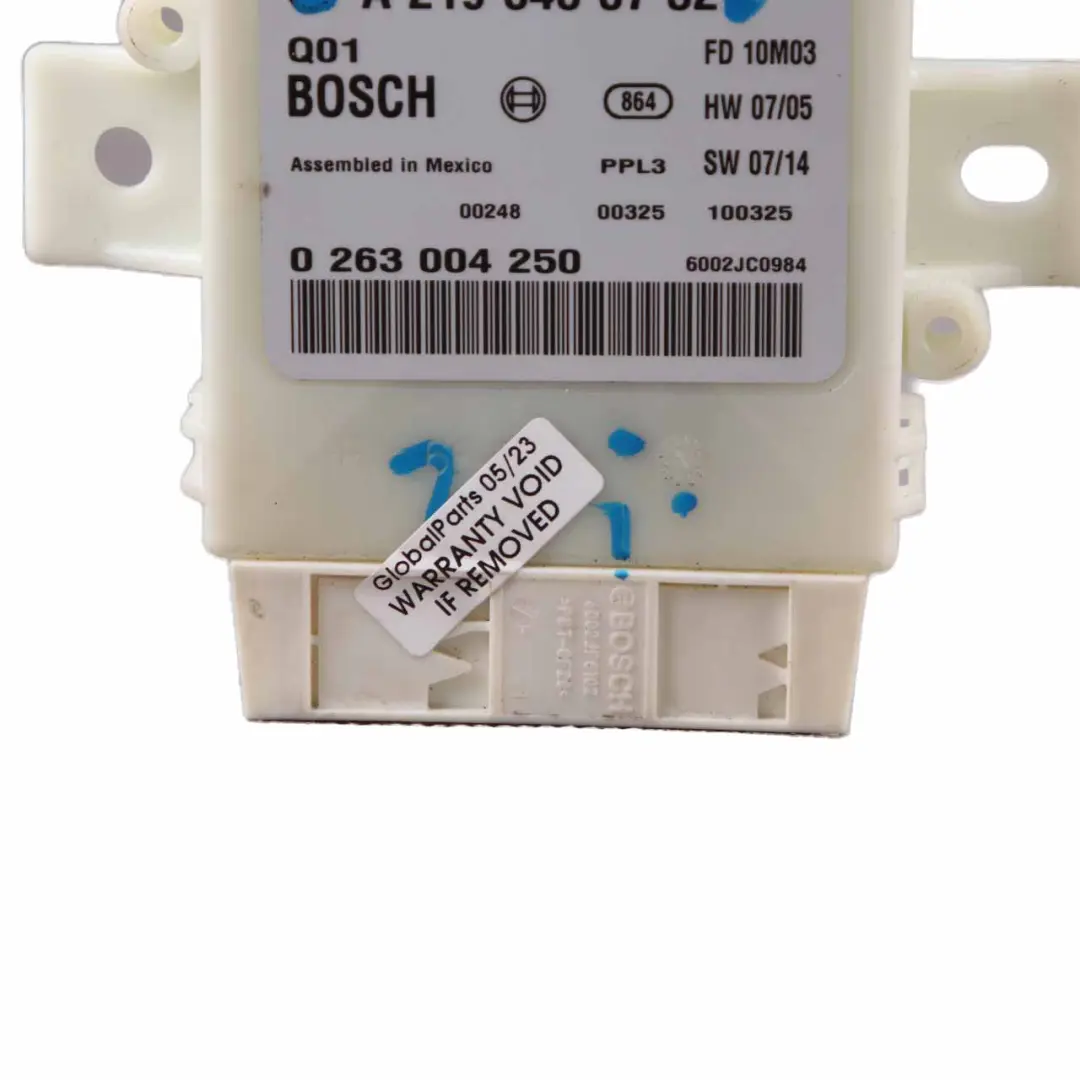 W219 Parksensor PDC Abstandsregeltempomat Modul für Mercedes CLS mit Teilenummer A2195450732 Mercedes CLS W219 Parksensor PDC Abstandsregeltempomat Modul - SKU A2195450732 - Teilenummer A2195450732