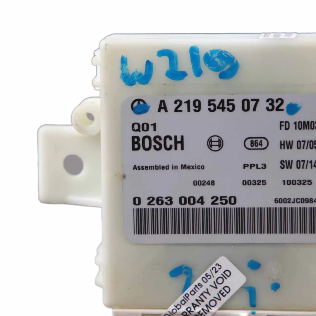 W219 Parking Sensor PDC Distance Control Unit Module Mercedes CLS - SKU A2195450732 - Part number A2195450732