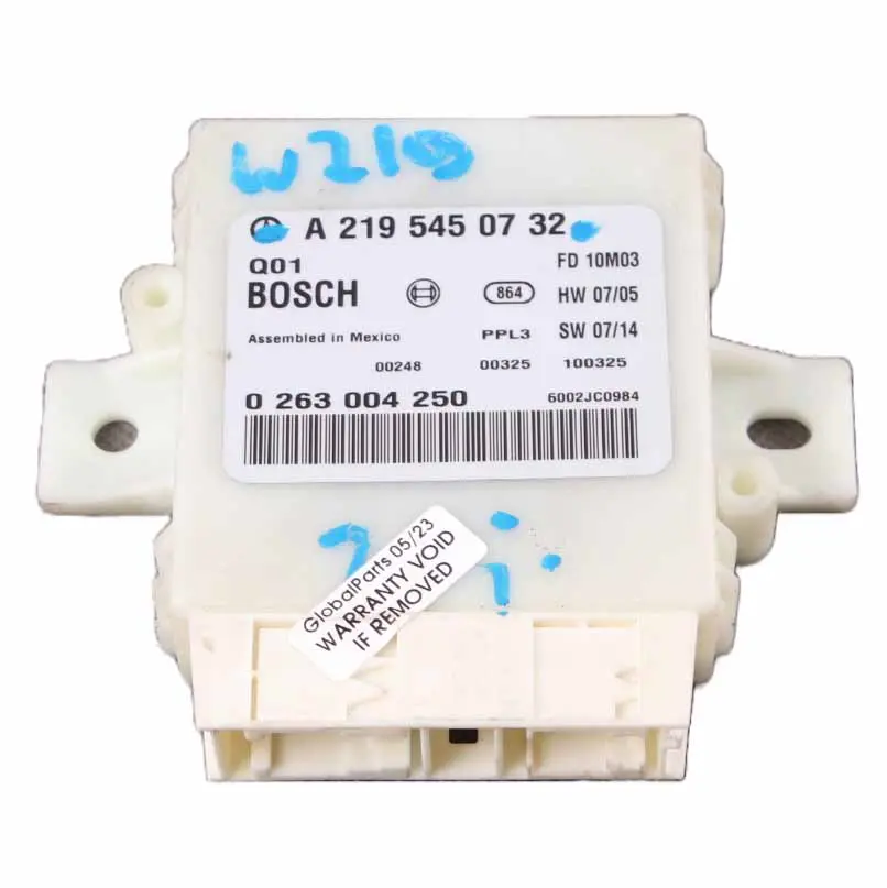 W219 Capteur stationnement PDC Module contrôle distance pour Mercedes CLS à propos du numéro de pièce A2195450732 Mercedes CLS W219 Capteur stationnement PDC Module contrôle distance - SKU A2195450732 - Numéro de pièce A2195450732