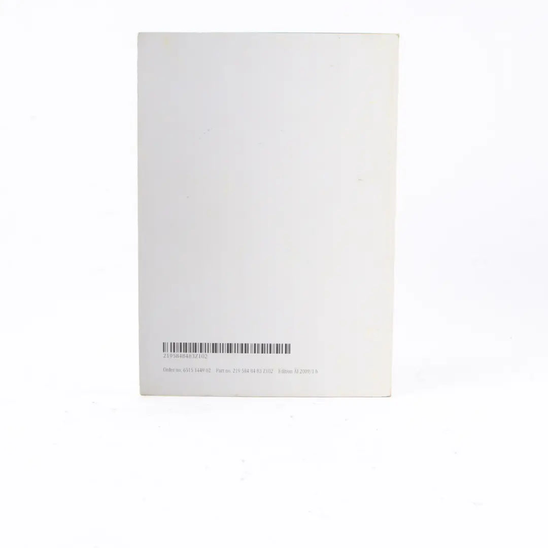 W219 Owner's Handbook Booklet Manual Book to Mercedes CLS with Part number A2195848483 Mercedes CLS W219 Owner's Handbook Booklet Manual Book - SKU A2195848483 - Part number A2195848483