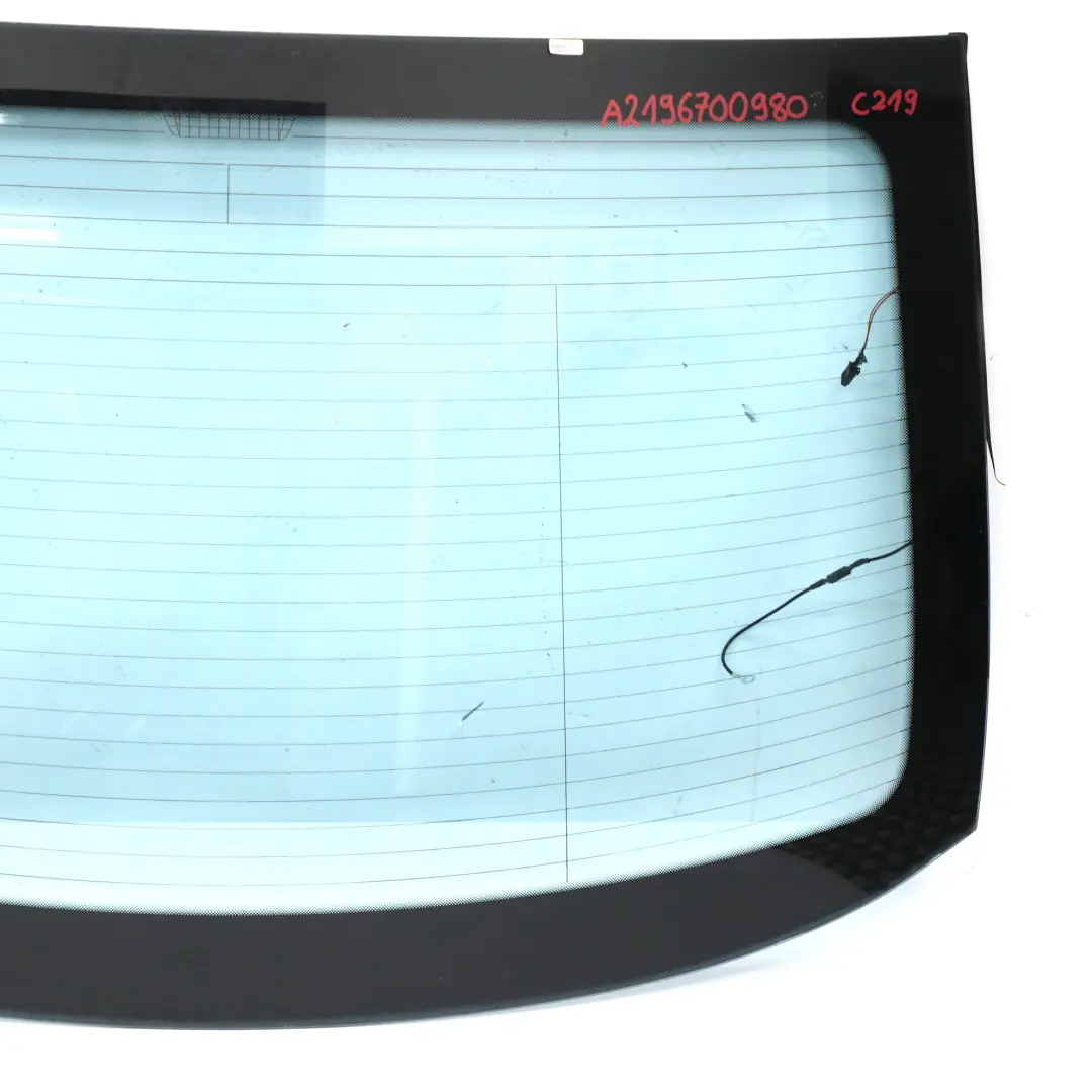 W219 Rear Window Glass AS2 Blue Heat Absorbing Glazing to Mercedes CLS with Part number A2196700980 Mercedes CLS W219 Rear Window Glass AS2 Blue Heat Absorbing Glazing - SKU A2196700980 - Part number A2196700980
