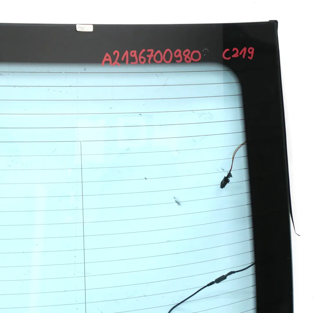 Mercedes CLS W219 Rear Window Glass AS2 Blue Heat Absorbing Glazing - SKU A2196700980 - Part number A2196700980