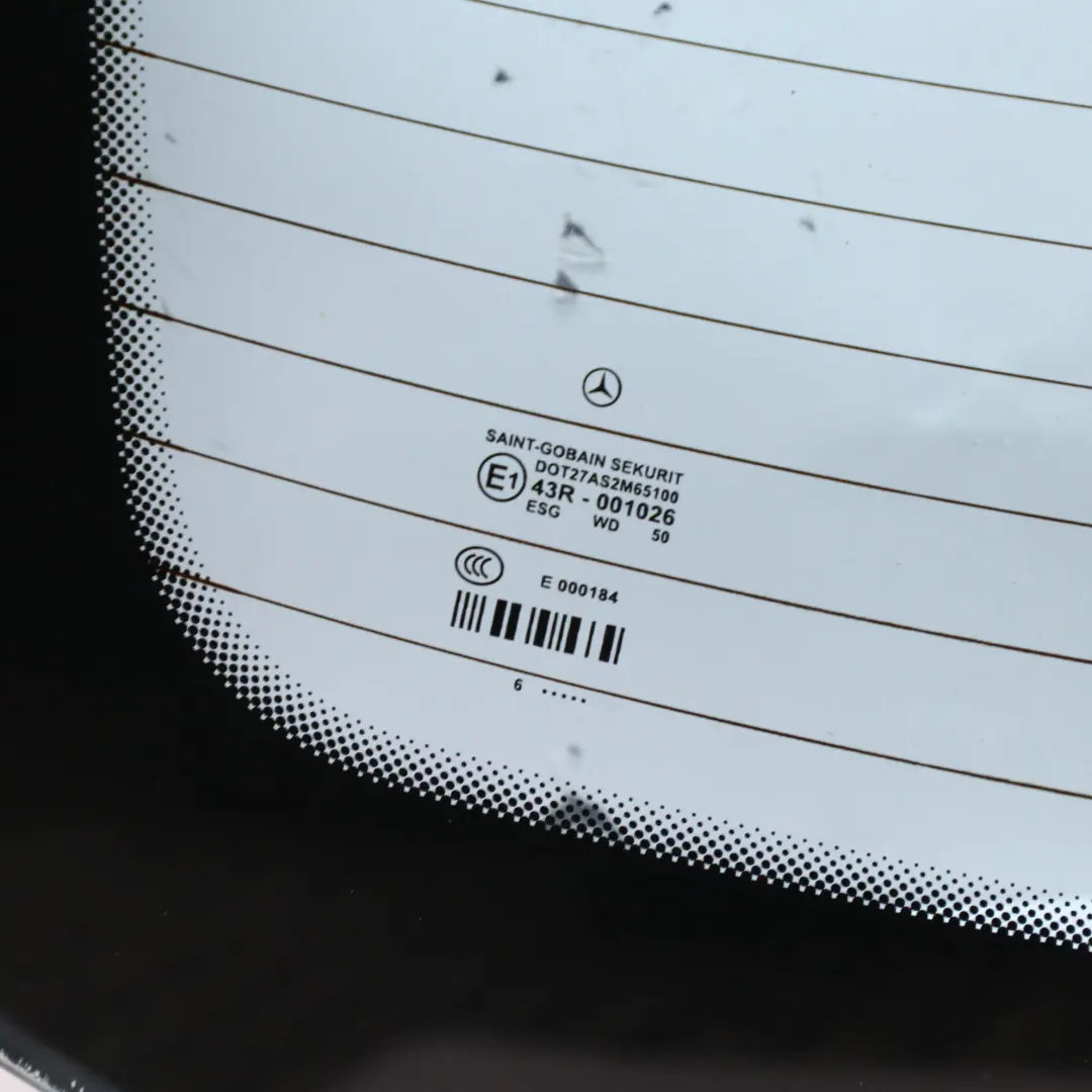 W219 Rear Window Glass AS2 Blue Heat Absorbing Glazing to Mercedes CLS with Part number A2196700980 Mercedes CLS W219 Rear Window Glass AS2 Blue Heat Absorbing Glazing - SKU A2196700980 - Part number A2196700980