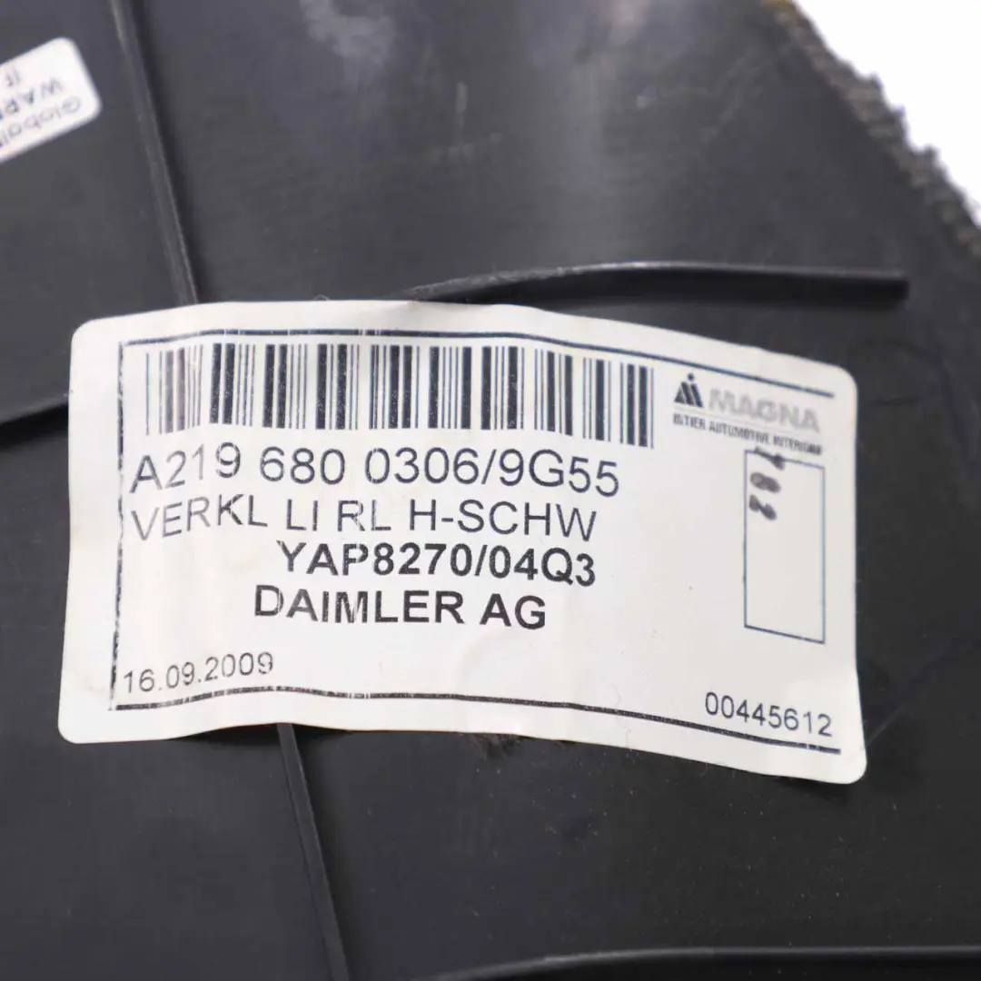 W219 Couvercle latéral gauche garniture coffre bagages pour Mercedes à propos du numéro de pièce A2196800306 Mercedes W219 Couvercle latéral gauche garniture coffre bagages - SKU A2196800306-1 - Numéro de pièce A2196800306