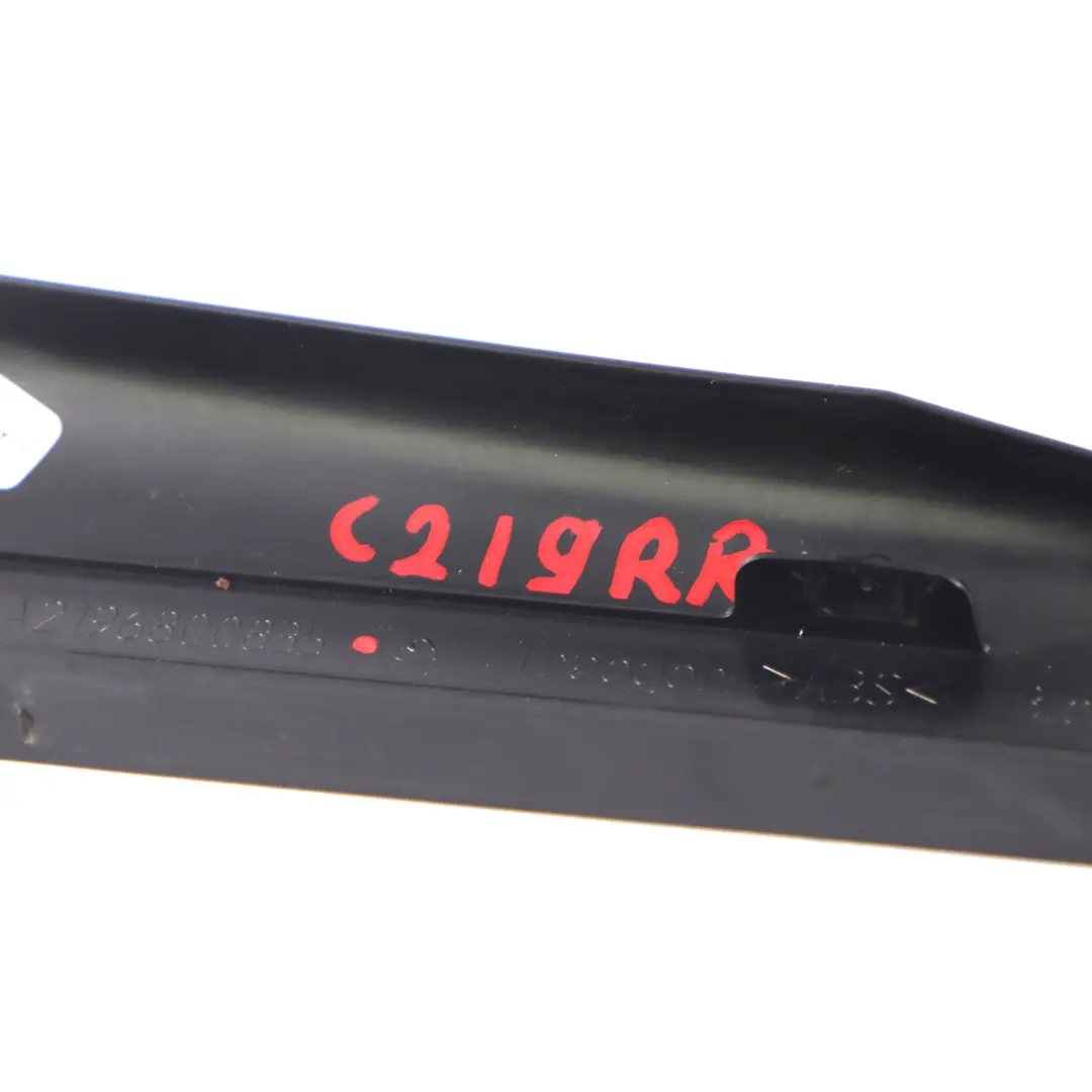 Mercedes C219 Entrance Cover Trim Rear Right O/S Step Plate - SKU A2196800835 - Part number A2196800835