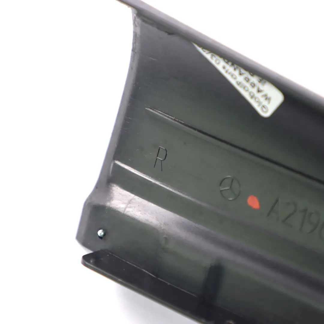 Entrance Cover Trim Rear Right O/S Step Plate to Mercedes C219 with Part number A2196800835 Mercedes C219 Entrance Cover Trim Rear Right O/S Step Plate - SKU A2196800835 - Part number A2196800835