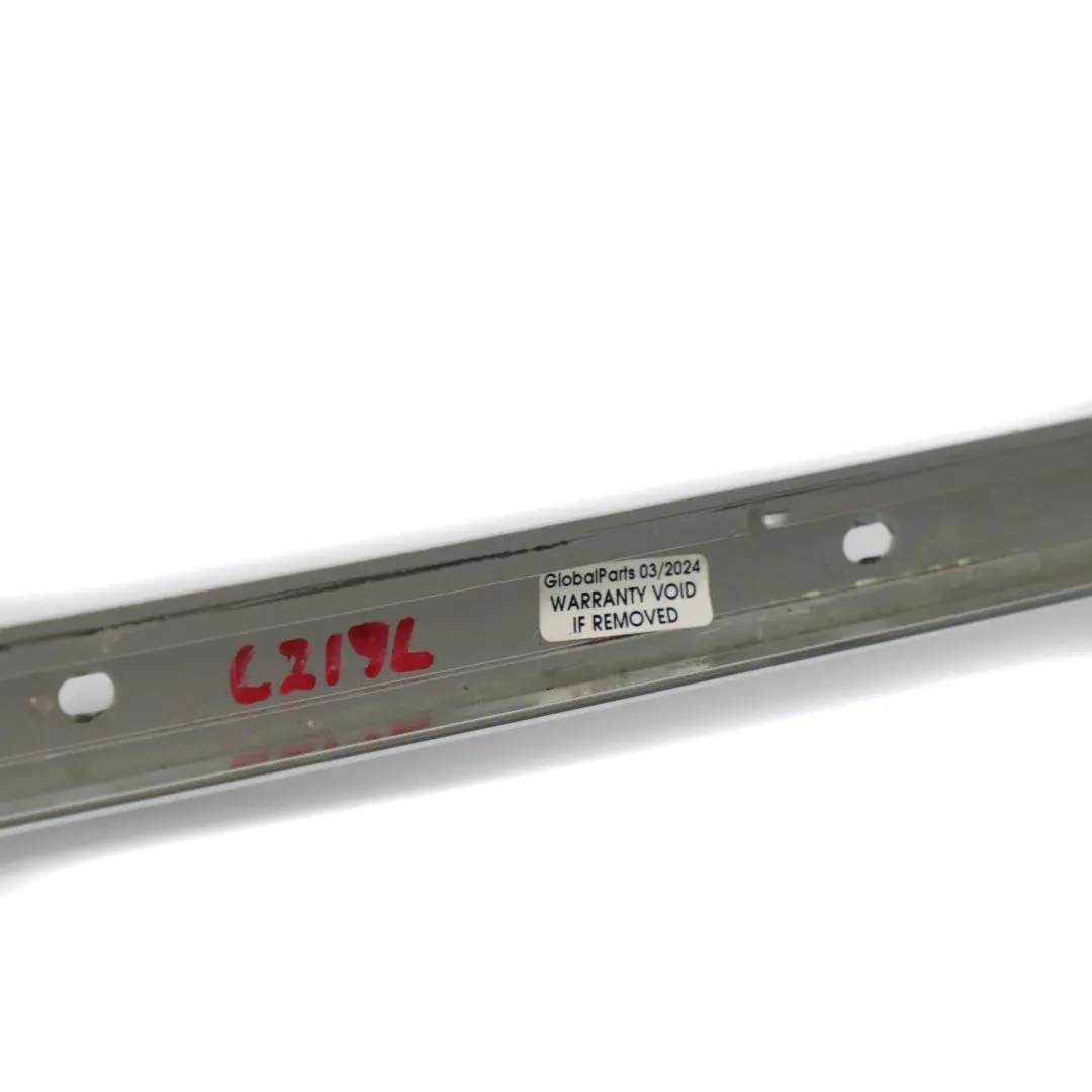W219 Roof Rail Strip Left N/S Railing Moulding Trim Strip Chrome to Mercedes with Part number A2196900139 Mercedes W219 Roof Rail Strip Left N/S Railing Moulding Trim Strip Chrome - SKU A2196900139 - Part number A2196900139
