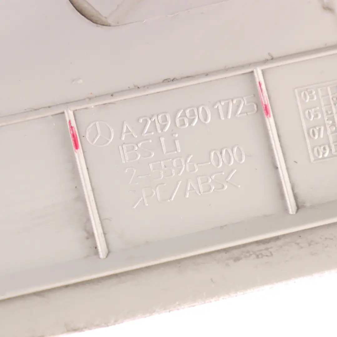 C-Pillar Trim Panel Left N/S Column Cover Grey to Mercedes CLS C219 with Part number A2196901725 Mercedes CLS C219 C-Pillar Trim Panel Left N/S Column Cover Grey - SKU A2196901725 - Part number A2196901725