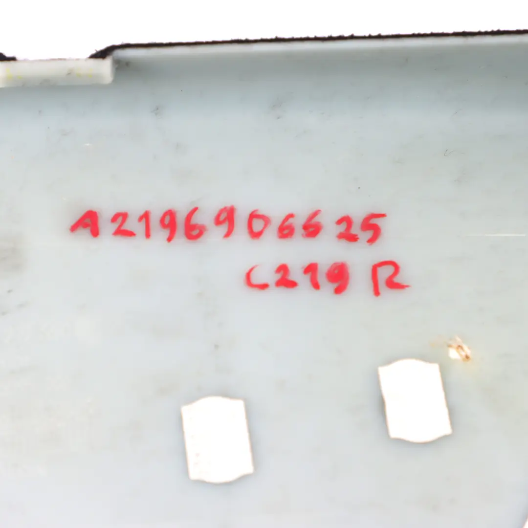  Panel Mercedes C219 Column B Pillar Trim Right O/S Cover Black - SKU A2196906625 - Part number A2196906625