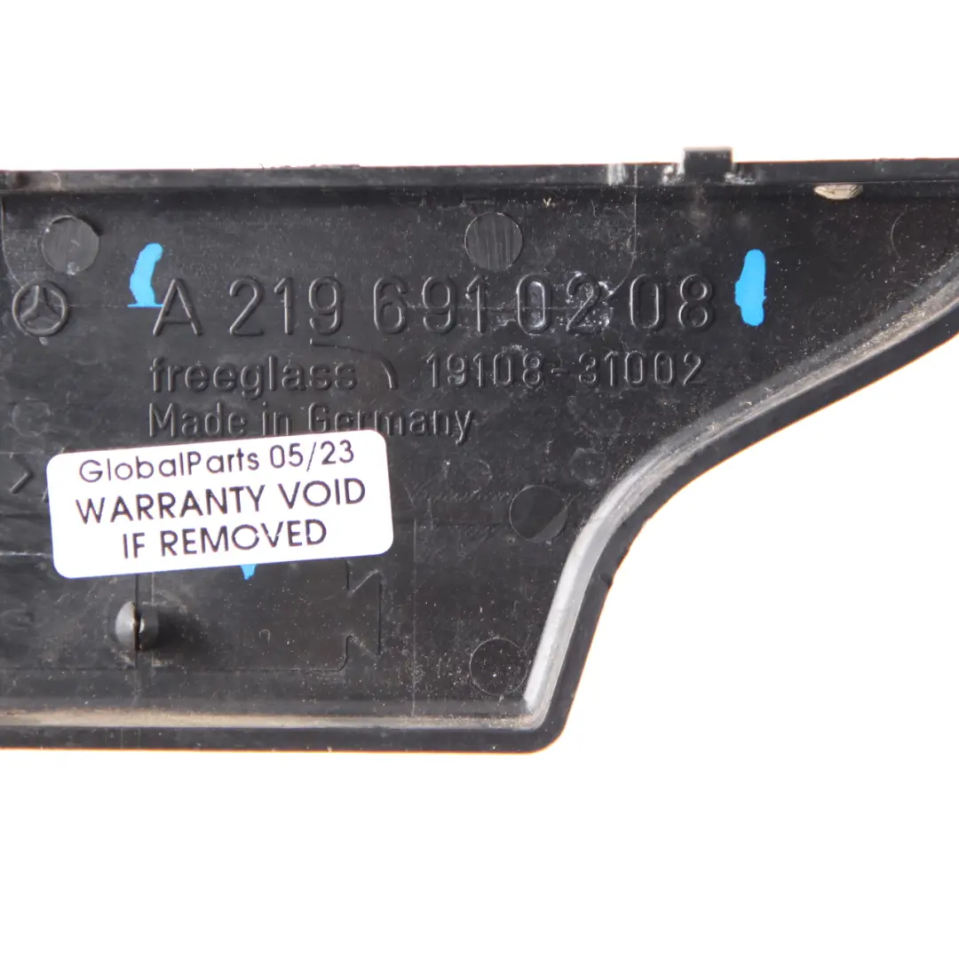 Mercedes CLS W219 B Pilar Embellecedor Tira Panel Derecho Negro - SKU A2196910208 - Número de pieza A2196910208