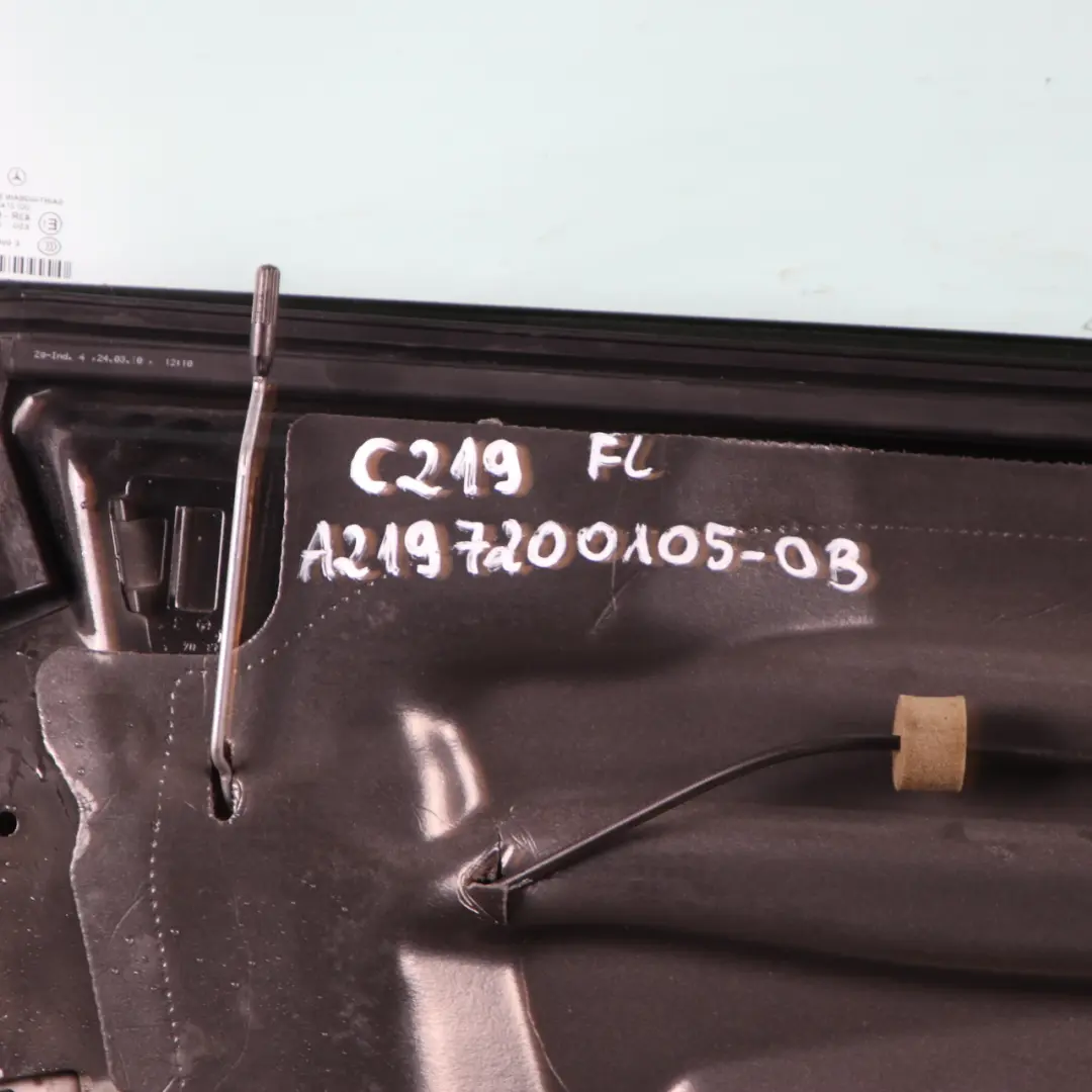 W219 CLS Door Front Left N/S Obsidian Black Metallic - 197 to Mercedes with Part number A2197200105 Mercedes W219 CLS Door Front Left N/S Obsidian Black Metallic - 197 - SKU A2197200105-OB - Part number A2197200105