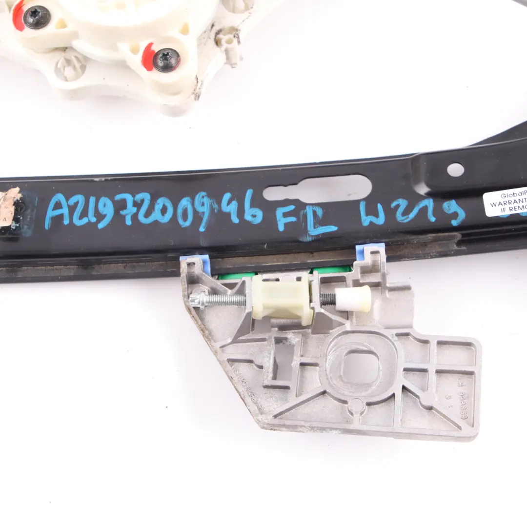 Mercedes CLS W219 Elevaluna Puerta Delanter Izquierda Moto Regulador A2198200542 - SKU A2197200946 - Número de pieza A2197200946