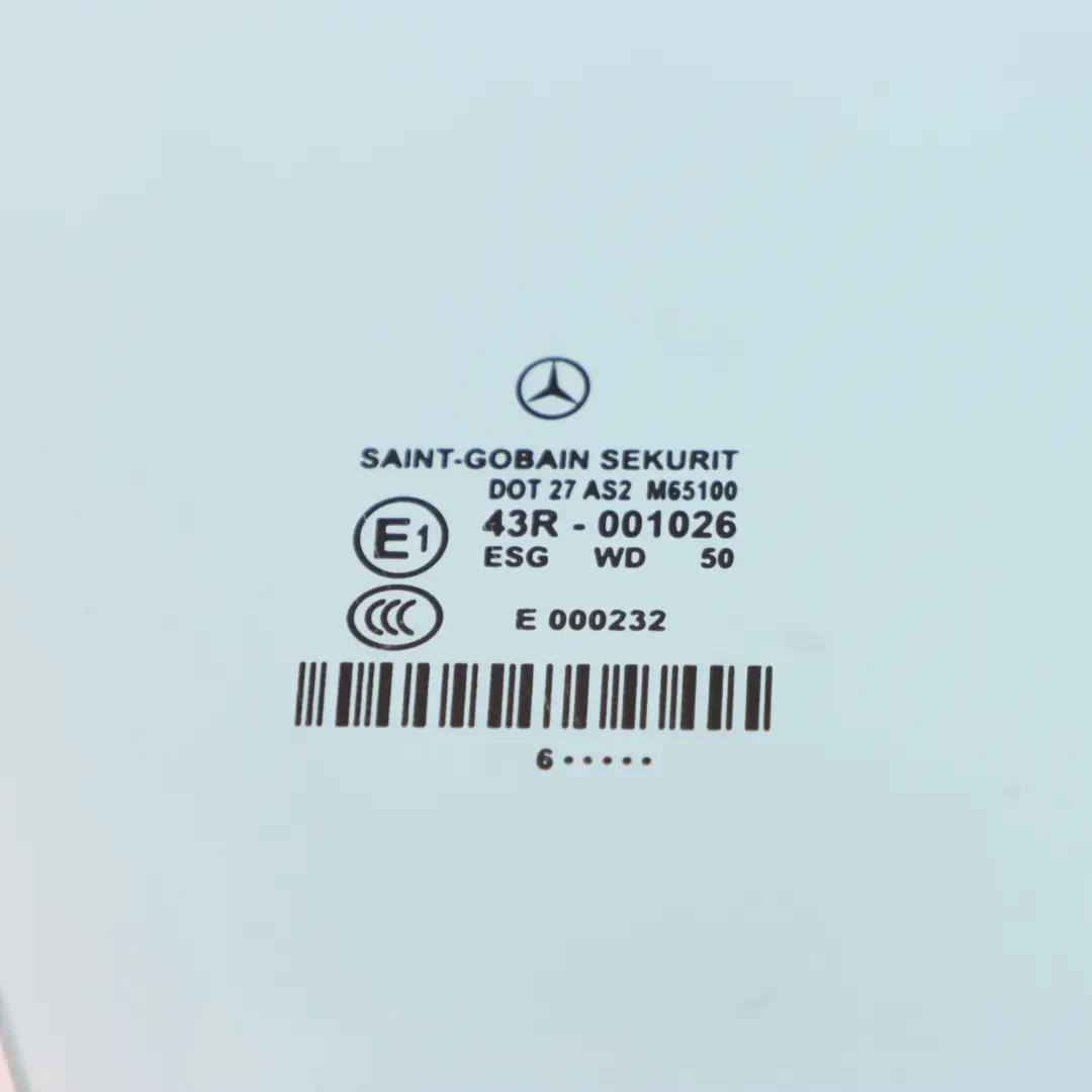 Mercedes CLS W219 Side Window Front Right Door O/S Blue Glass AS2 - SKU A2197250810 - Part number A2197250810