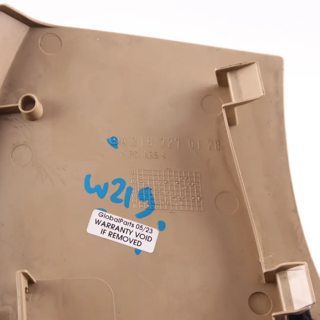 W219 Door Card Panel Front Left N/S Trim Cover Beige to Mercedes CLS with Part number A2197270128 Mercedes CLS W219 Door Card Panel Front Left N/S Trim Cover Beige - SKU A2197270128 - Part number A2197270128
