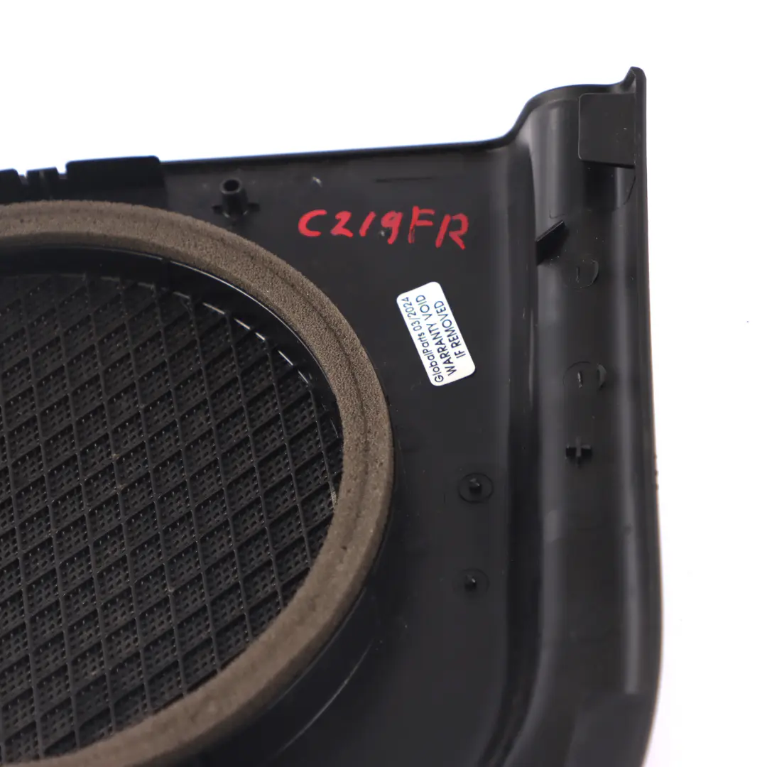  Couvercle du haut-parleur Mercedes C219 Carte porte garniture avant droite noire - SKU A2197270288 - Numéro de pièce A2197270288