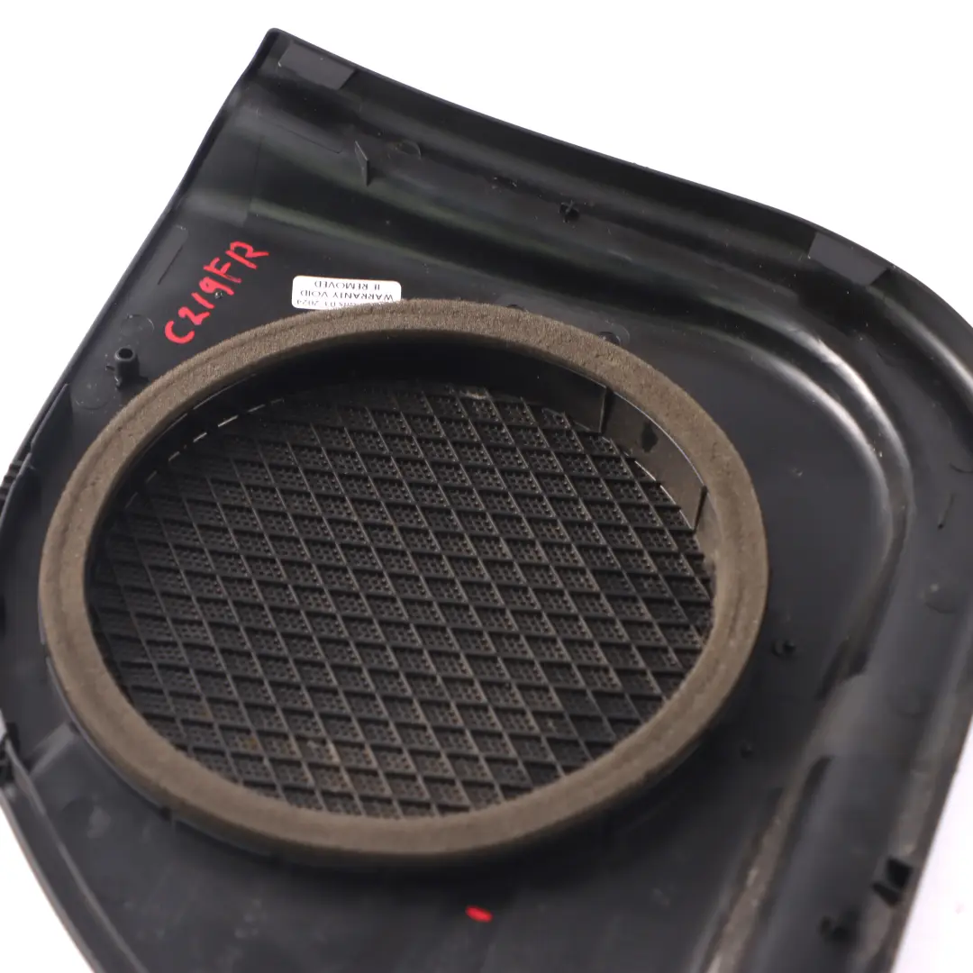 Speaker Cover Mercedes C219 Door Card Front Right O/S Trim Black to with Part number A2197270288 Speaker Cover Mercedes C219 Door Card Front Right O/S Trim Black - SKU A2197270288 - Part number A2197270288