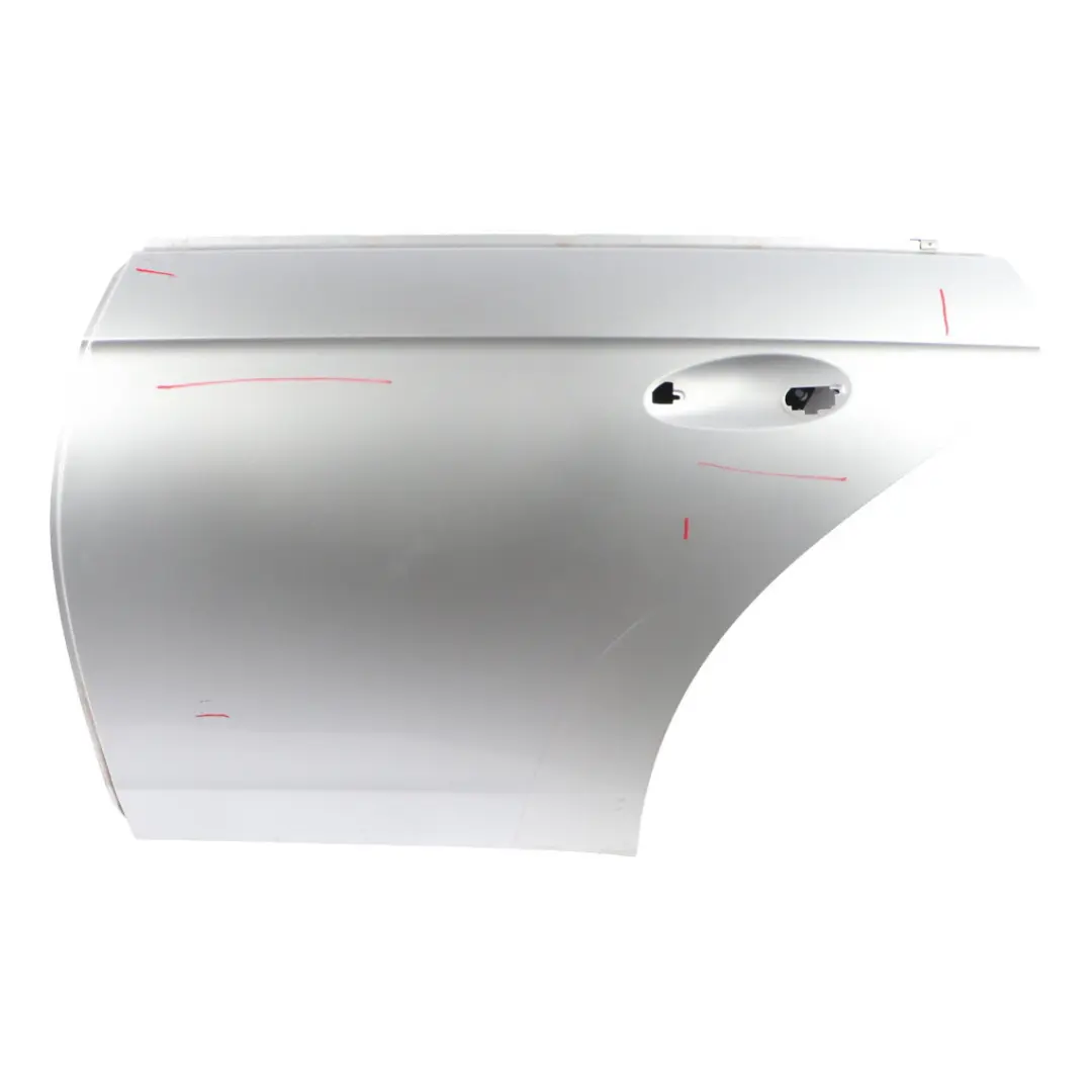 W219 CLS Door Rear Left N/S Iridium Silver Metallic - 775 to Mercedes with Part number A2197200105 Mercedes W219 CLS Door Rear Left N/S Iridium Silver Metallic - 775 - SKU A2197300105-IRS1 - Part number A2197200105