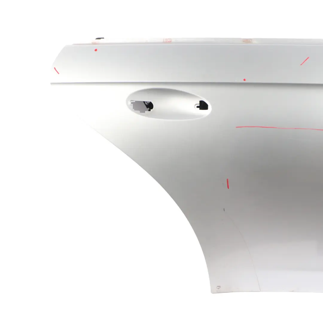 W219 CLS Door Rear Right O/S Iridium Silver Metallic - 775 to Mercedes with Part number A2197300205 Mercedes W219 CLS Door Rear Right O/S Iridium Silver Metallic - 775 - SKU A2197300205-IRS - Part number A2197300205