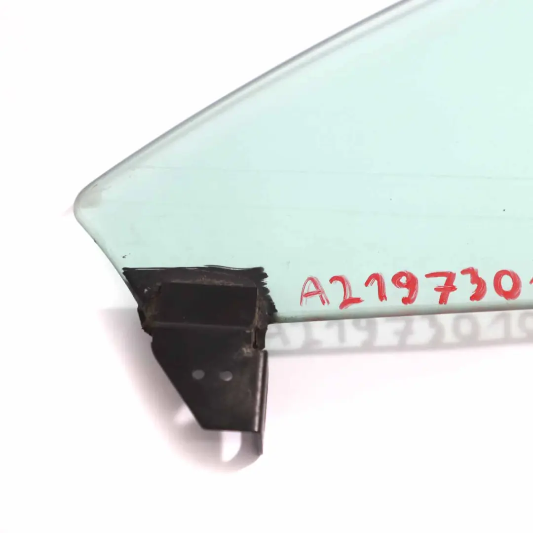Window Glass Rear Door Right O/S Quarter Green AS2 to Mercedes C219 with Part number A2197301055 Mercedes C219 Window Glass Rear Door Right O/S Quarter Green AS2 - SKU A2197301055 - Part number A2197301055