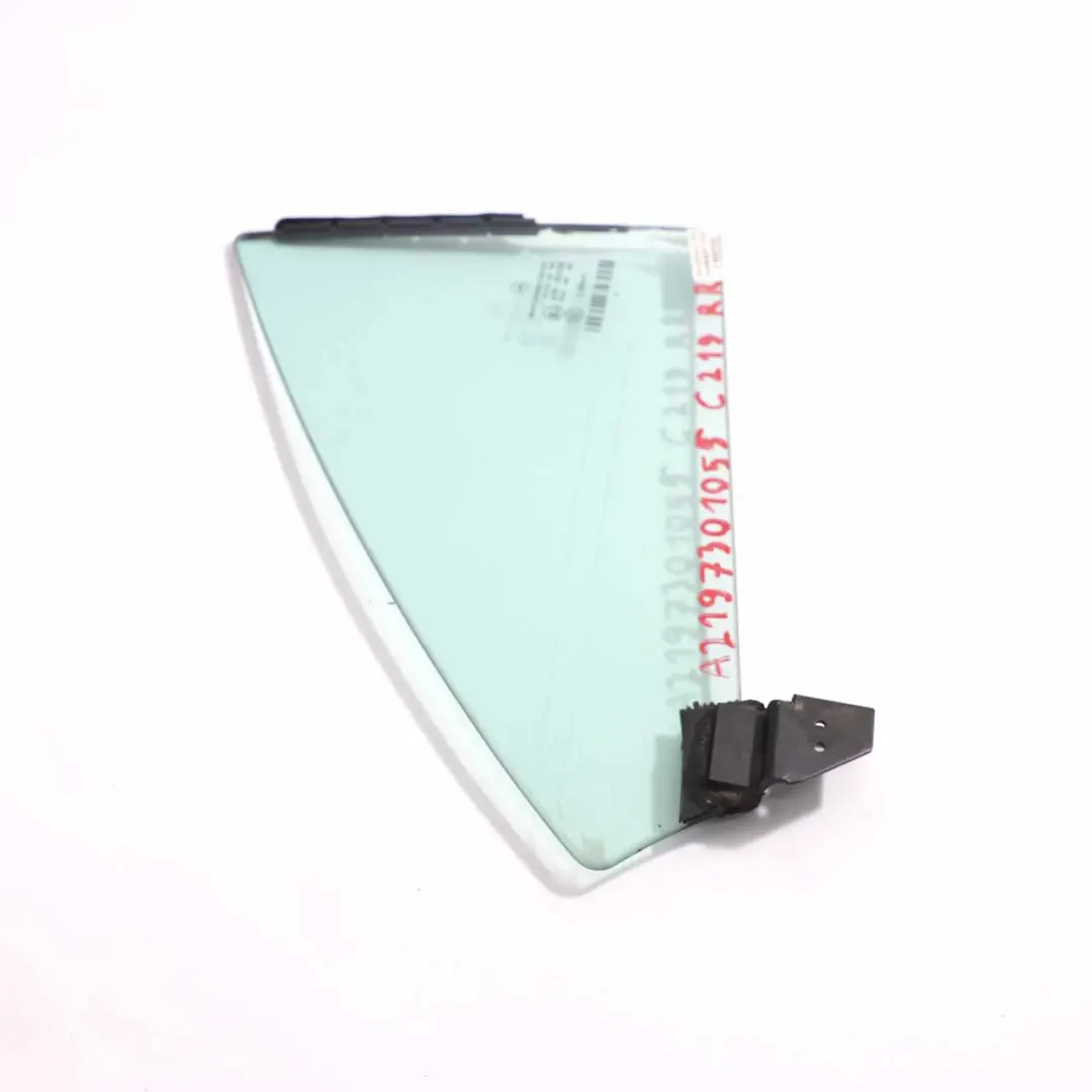 Mercedes C219 Fensterscheibe Hintertür Rechts Viertel Grün AS2 - SKU A2197301055 - Teilenummer A2197301055