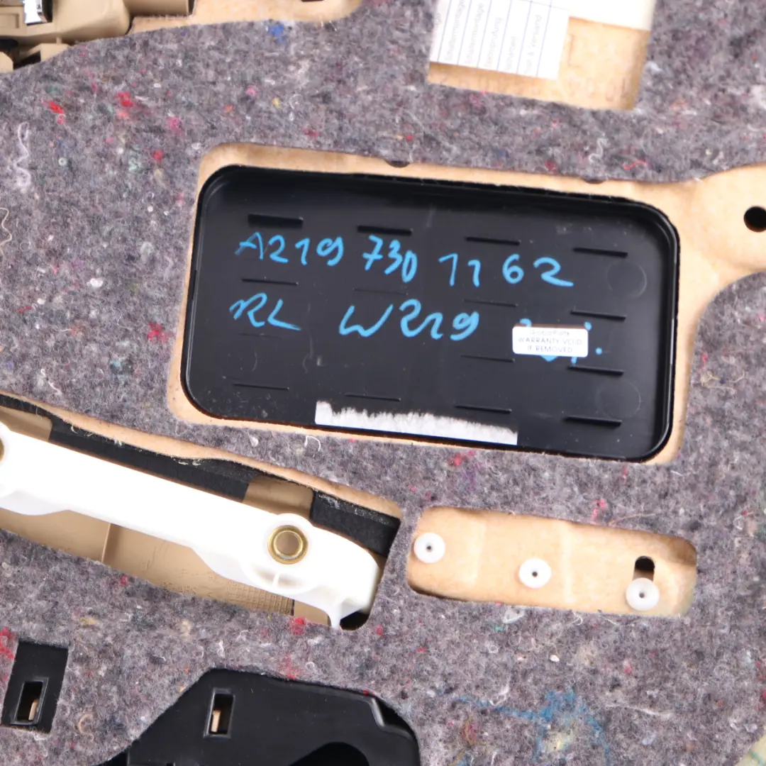 Door Card Mercedes W219 Rear Left N/S Door Trim Panel Cover Leather Brown to with Part number A2197301162 Door Card Mercedes W219 Rear Left N/S Door Trim Panel Cover Leather Brown - SKU A2197301162 - Part number A2197301162