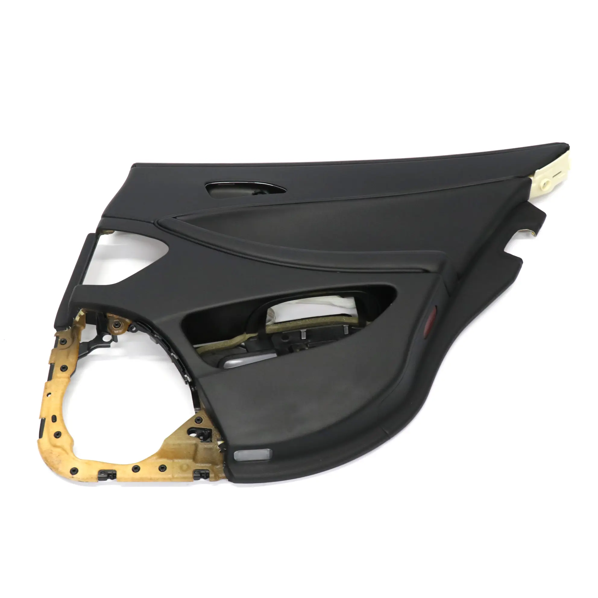 Tarjeta de puerta Mercedes W219 Trasera Derecha Panel Cubierta de cuero negro