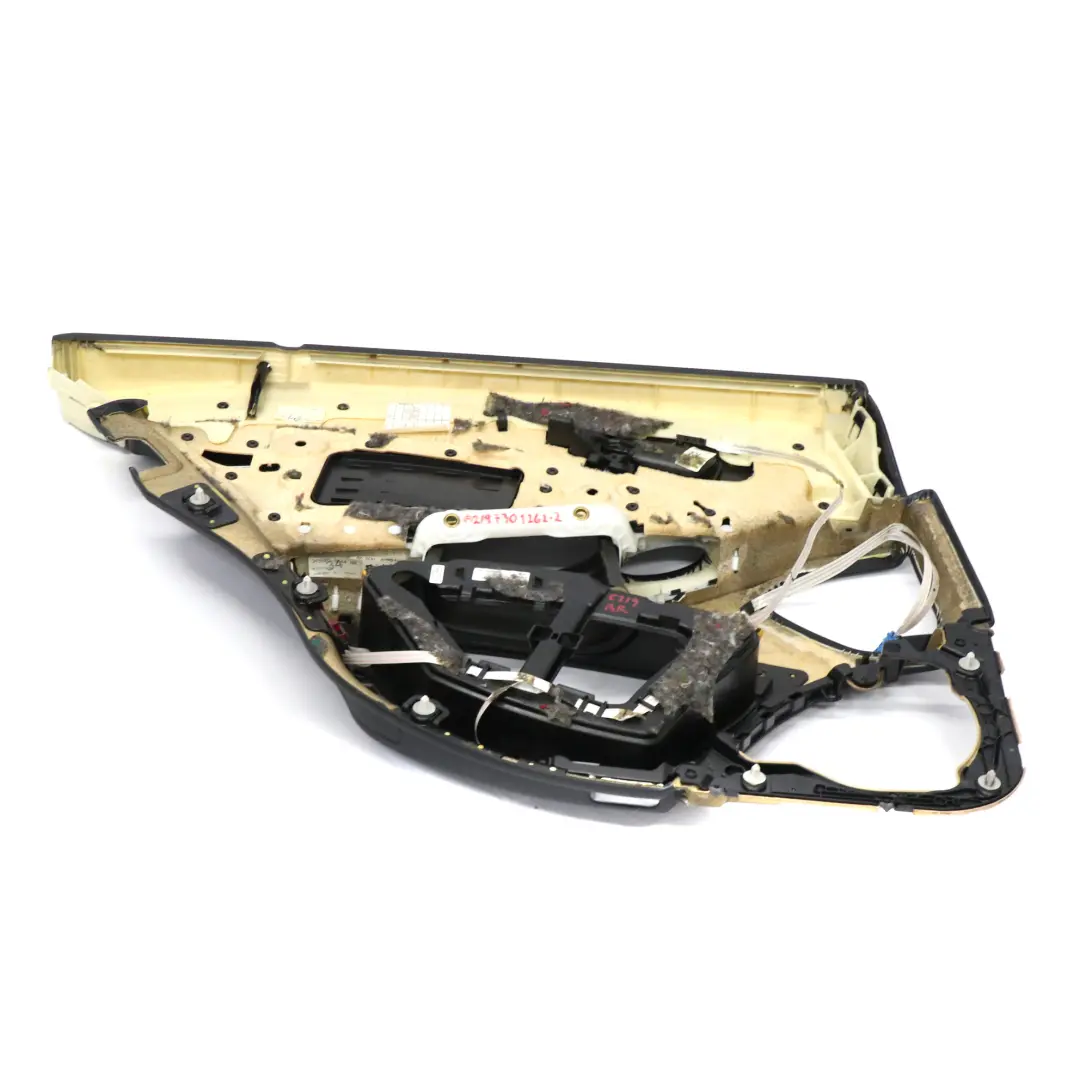  Tarjeta de puerta Mercedes W219 Trasera Derecha Panel Cubierta de cuero negro - SKU A2197301262-2 - Número de pieza A2197301262
