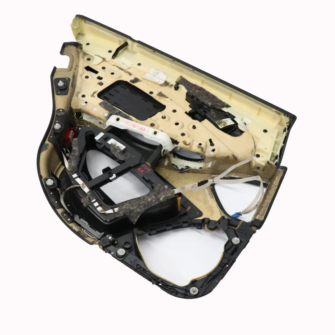  Tarjeta de puerta Mercedes W219 Trasera Derecha Panel Cubierta de cuero negro - SKU A2197301262-2 - Número de pieza A2197301262