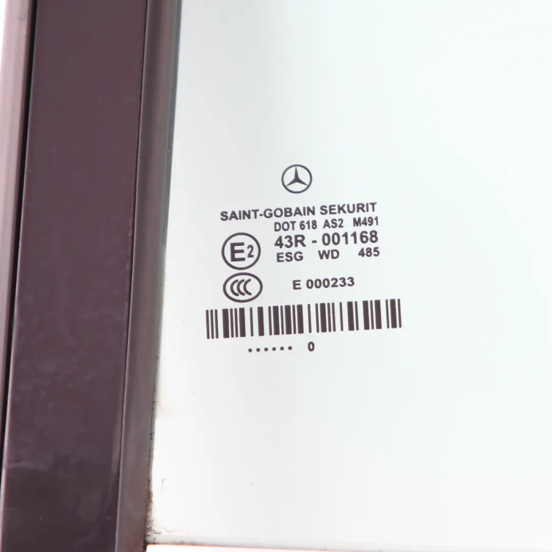 W219 Window Glass Rear Left Door N/S Quarter Side AS2 A2197300955 to Mercedes CLS with Part number A2197301555 Mercedes CLS W219 Window Glass Rear Left Door N/S Quarter Side AS2 A2197300955 - SKU A2197301555 - Part number A2197301555