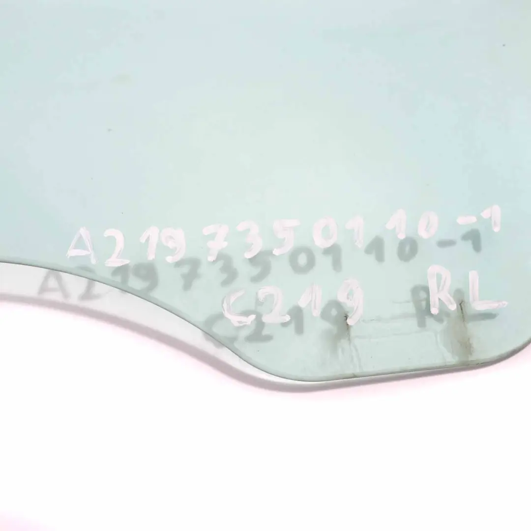 Mercedes C219 Vitre Latérale De Porte Arrière Gauche AS2 - SKU A2197350110 - Numéro de pièce A2197350110