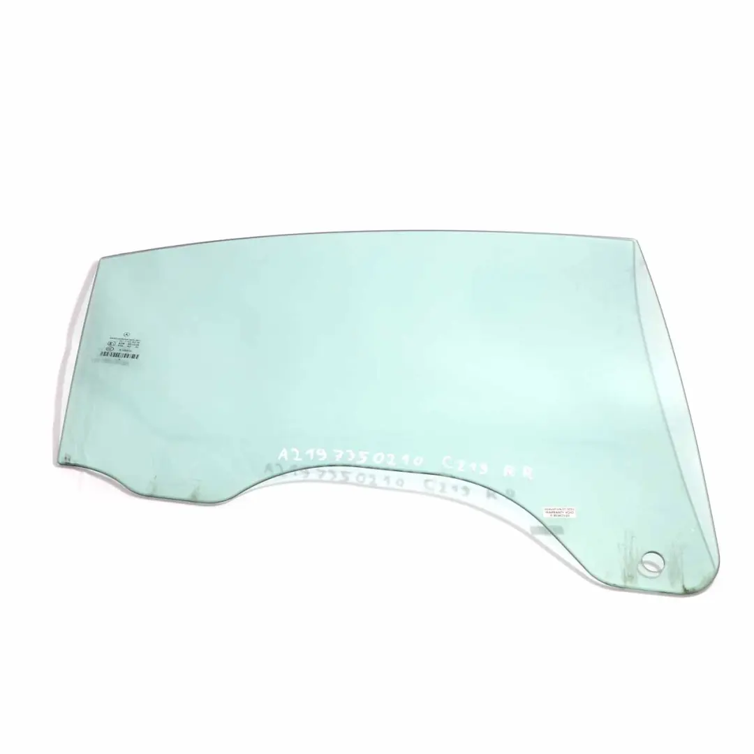 Window Glass Rear Door Right O/S Glazing AS2 to Mercedes CLS C219 with Part number A2197350210 Mercedes CLS C219 Window Glass Rear Door Right O/S Glazing AS2 - SKU A2197350210 - Part number A2197350210