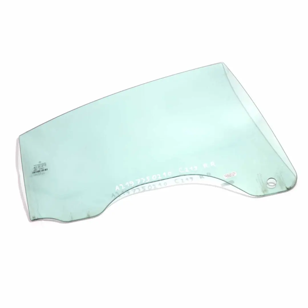 Window Glass Rear Door Right O/S Glazing AS2 to Mercedes CLS C219 with Part number A2197350210 Mercedes CLS C219 Window Glass Rear Door Right O/S Glazing AS2 - SKU A2197350210 - Part number A2197350210