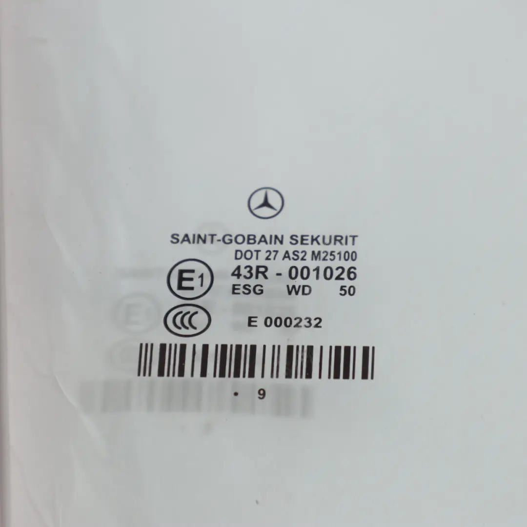 Mercedes C219 Szyba Drzwi Tył Prawa - SKU A2197350210 - Numer Części A2197350210