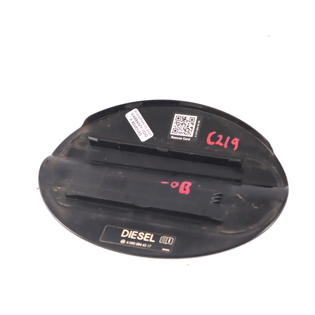 Flap Mercedes CLS C219 Fuel Filler Cap Cover Obsidian Black 197 to Fuel with Part number A2197570106 Fuel Flap Mercedes CLS C219 Fuel Filler Cap Cover Obsidian Black 197 - SKU A2197570106-OB - Part number A2197570106