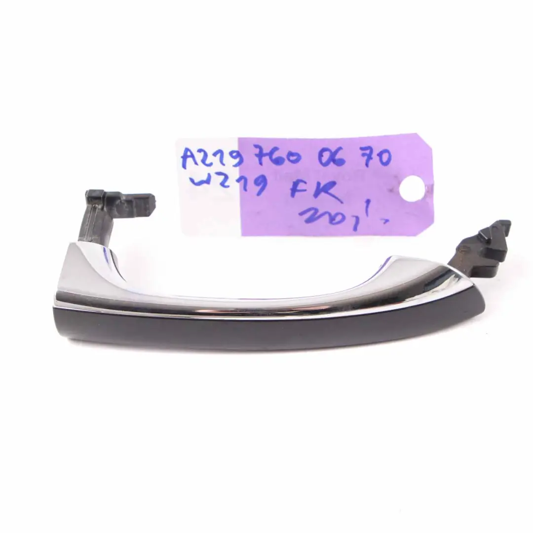 Mercedes W219 Door Handle Grab Front Right O/S Obsidian Black 197 - SKU A2197600670-OB - Part number A2197600670