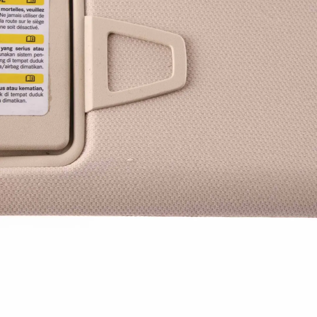 W219 Sun Visor Cover Left N/S Trim Panel Sunvisor Beige to Mercedes CLS with Part number A2198100110 Mercedes CLS W219 Sun Visor Cover Left N/S Trim Panel Sunvisor Beige - SKU A2198100110 - Part number A2198100110