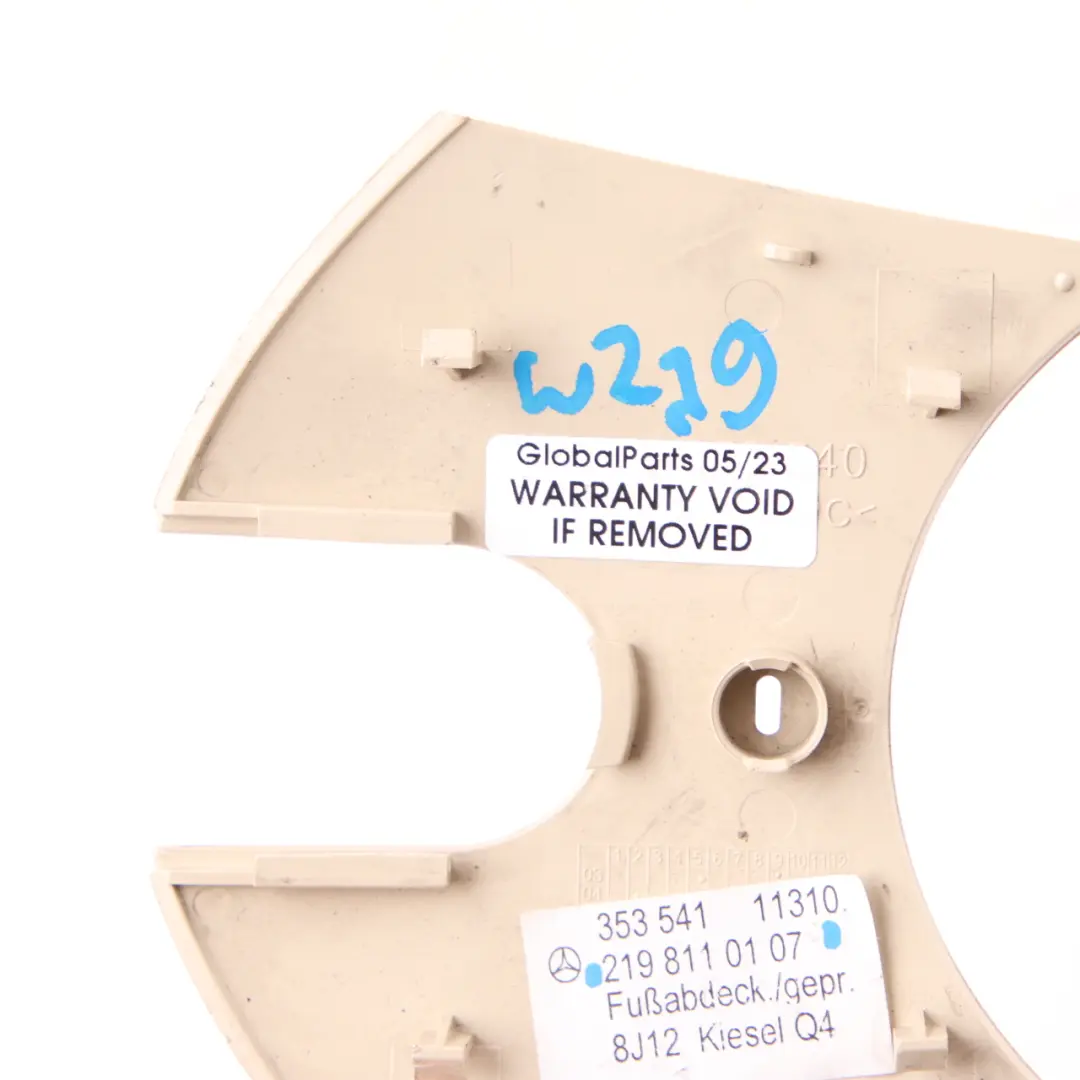 Mercedes CLS W219 Rear View Mirror Cover Interior Trim Beige - SKU A2198110107 - Part number A2198110107