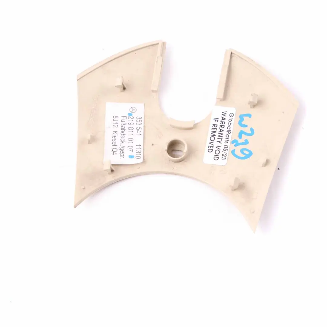 W219 Espejo Retrovisor Cubierta Interior Beige para Mercedes CLS con número de pieza A2198110107 Mercedes CLS W219 Espejo Retrovisor Cubierta Interior Beige - SKU A2198110107 - Número de pieza A2198110107
