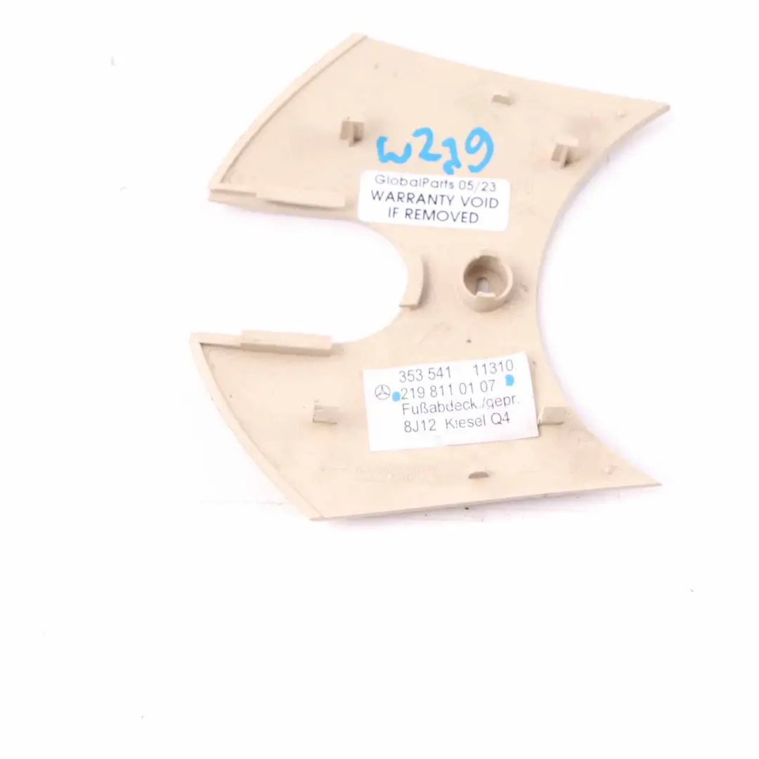 Mercedes CLS W219 Copertura specchietto retrovisore interno Beige - SKU A2198110107 - Numero di parte A2198110107