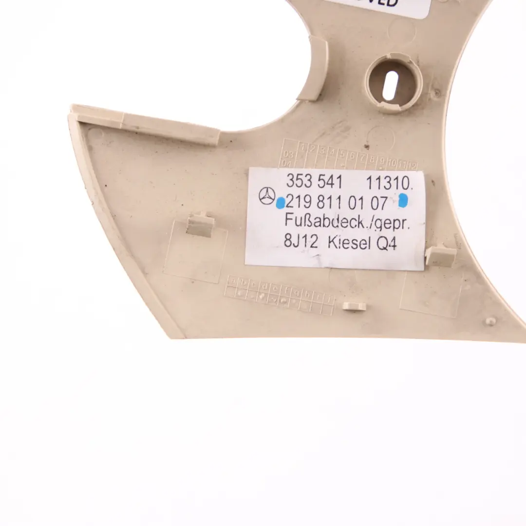 W219 Rear View Mirror Cover Interior Trim Beige to Mercedes CLS with Part number A2198110107 Mercedes CLS W219 Rear View Mirror Cover Interior Trim Beige - SKU A2198110107 - Part number A2198110107