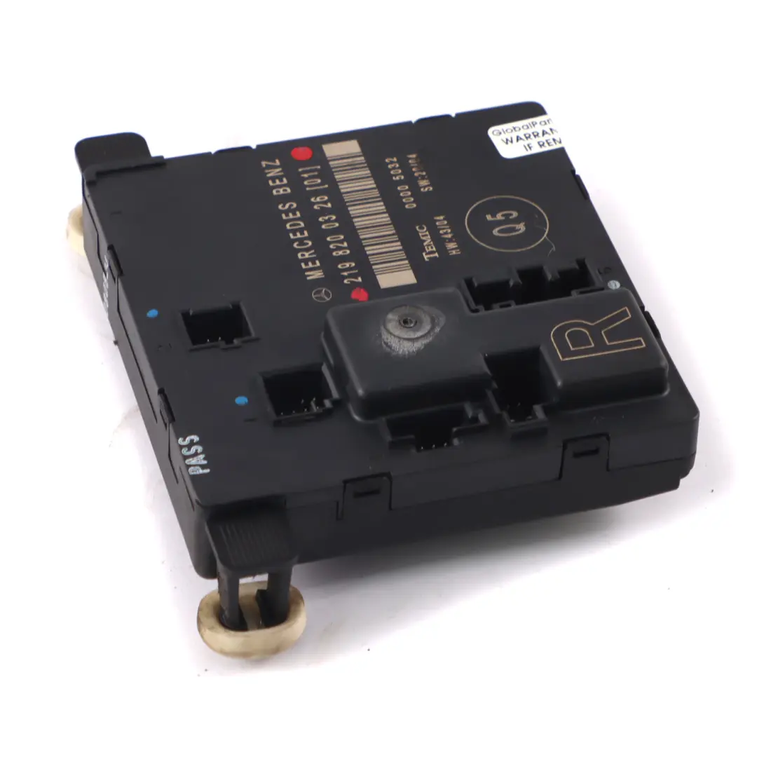  Module porte Mercedes C219 Module de contrôle porte arrière droite - SKU A2198200326 - Numéro de pièce A2198200326