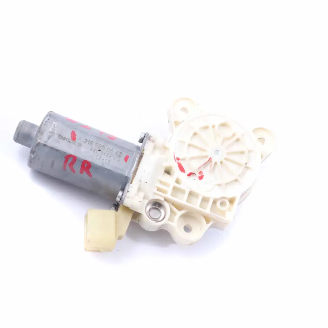 W219 Window Lifter Motor Rear Door Right O/S Drive Unit to Mercedes CLS with Part number A2198200642 Mercedes CLS W219 Window Lifter Motor Rear Door Right O/S Drive Unit - SKU A2198200642 - Part number A2198200642