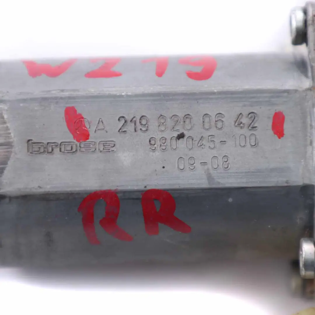 Mercedes CLS W219 Moteur Lève-Vitre Porte Arrière Droite Drive Unit - SKU A2198200642 - Numéro de pièce A2198200642