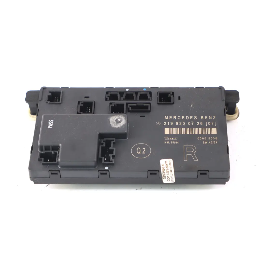 Módulo de puerta Mercedes C219 Puerta delantera derecha Módulo para con número de pieza A2198200726 Módulo de puerta Mercedes C219 Puerta delantera derecha Módulo - SKU A2198200726 - Número de pieza A2198200726