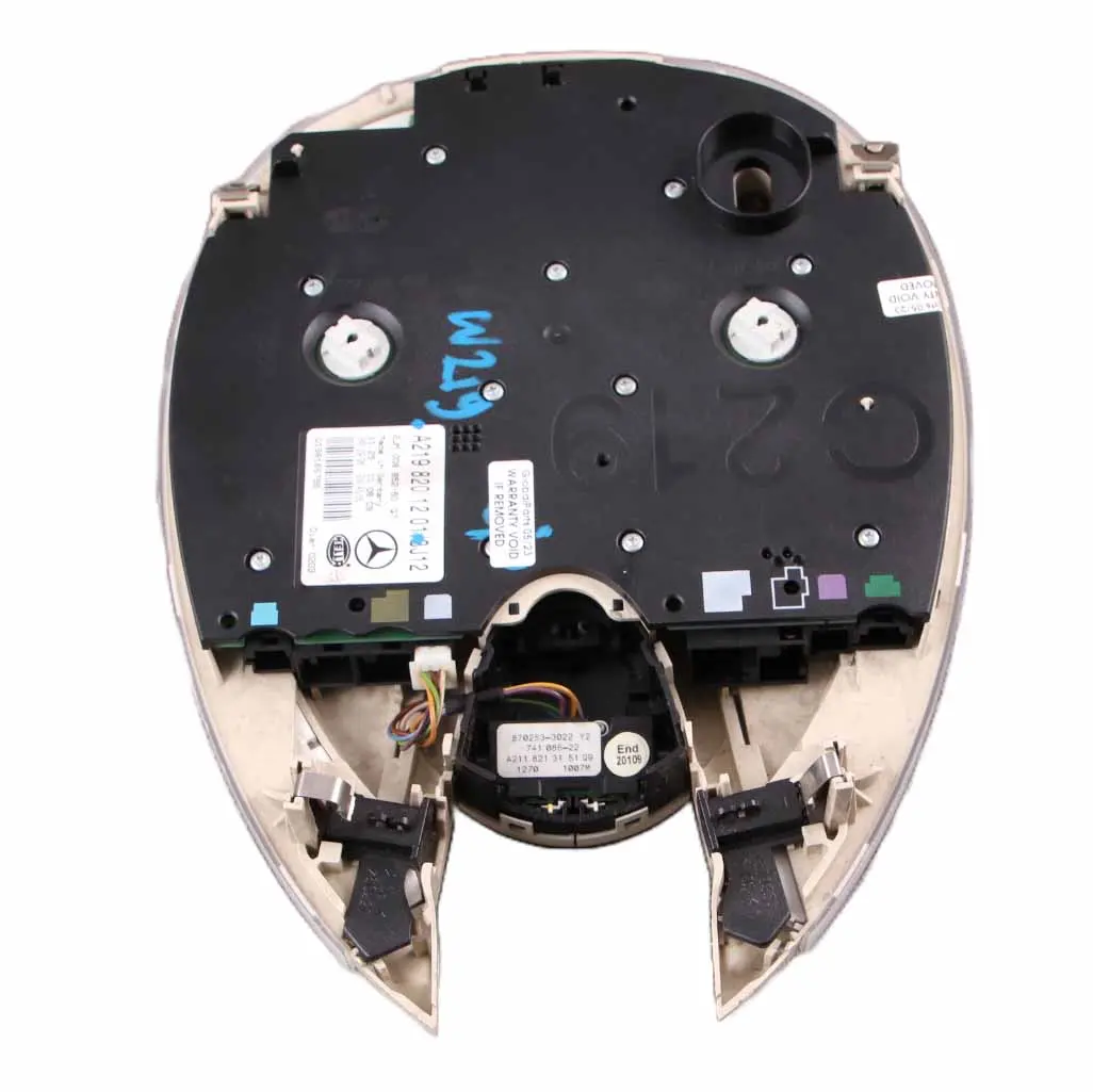 W219 Front Reading Lamp Roof Light Interior Switch to Mercedes CLS with Part number A2198201201 Mercedes CLS W219 Front Reading Lamp Roof Light Interior Switch - SKU A2198201201 - Part number A2198201201